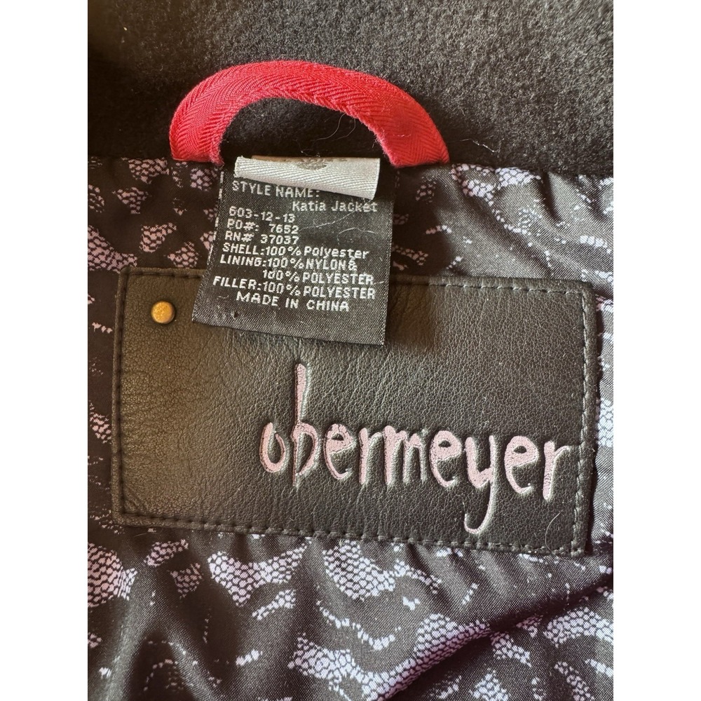 Vintage Obermeyer‎ Hot Pink Woman's Size 6 Ski Jacket Faux Leather Accents Retro - Picture 11 of 16
